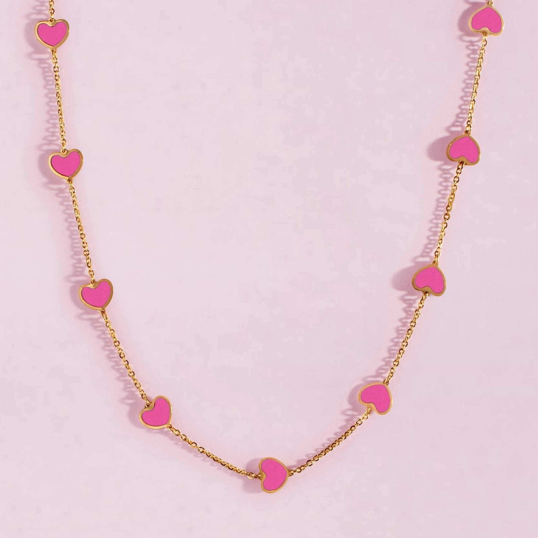 Multi Gemstone Heart Necklace - Sparkle Society