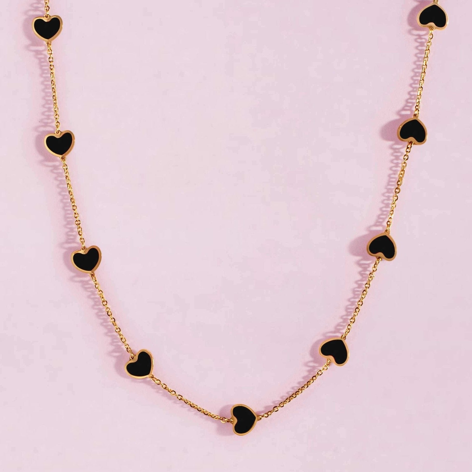 Multi Gemstone Heart Necklace - Sparkle Society
