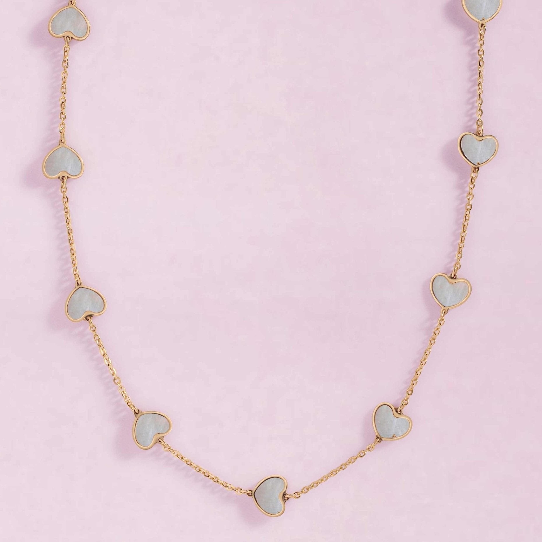 Multi Gemstone Heart Necklace - Sparkle Society