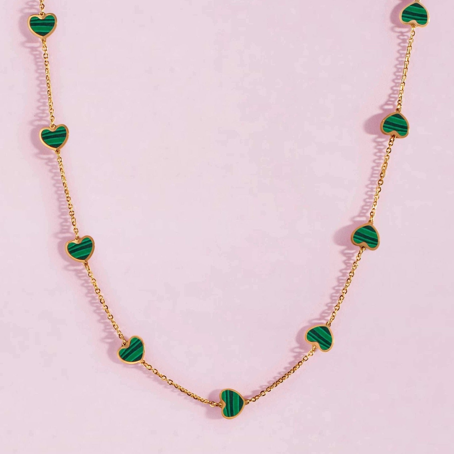 Multi Gemstone Heart Necklace - Sparkle Society