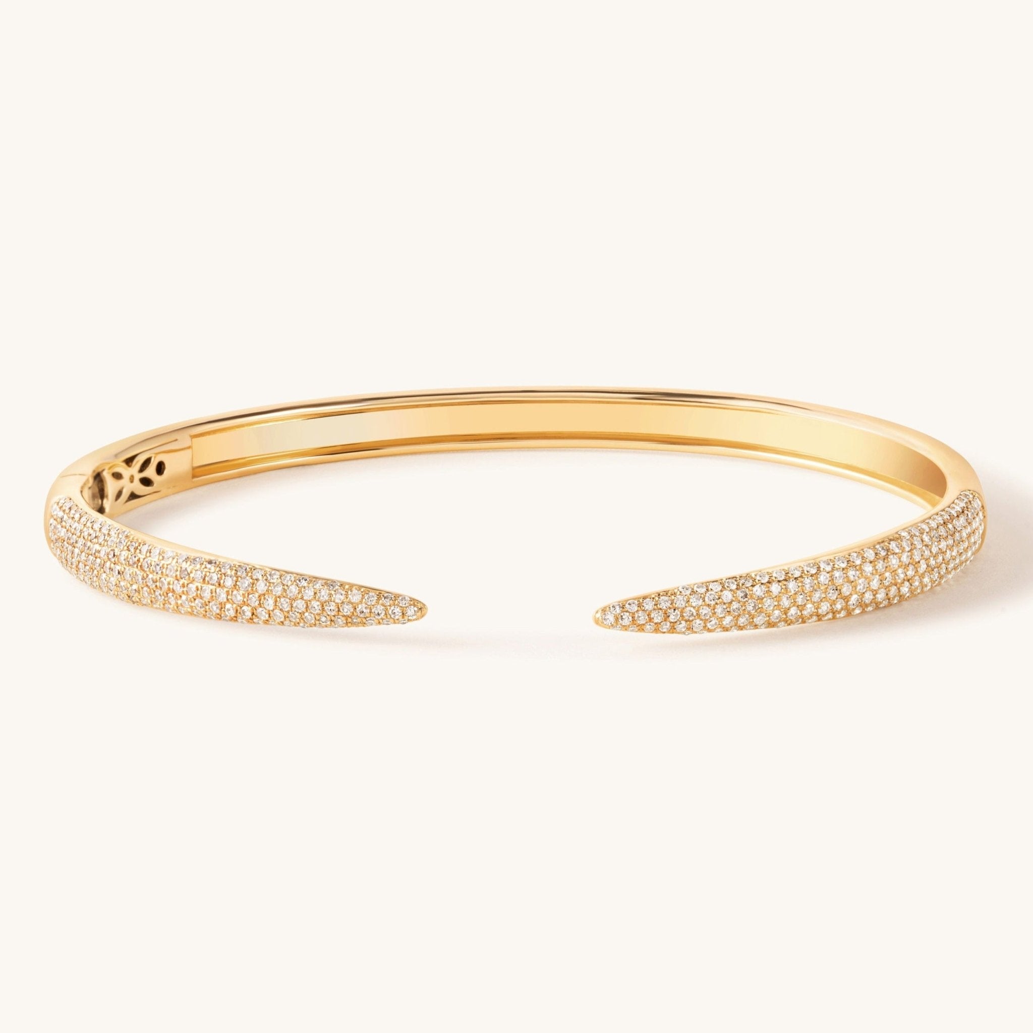 Open Pave Claw Bangle - Sparkle Society