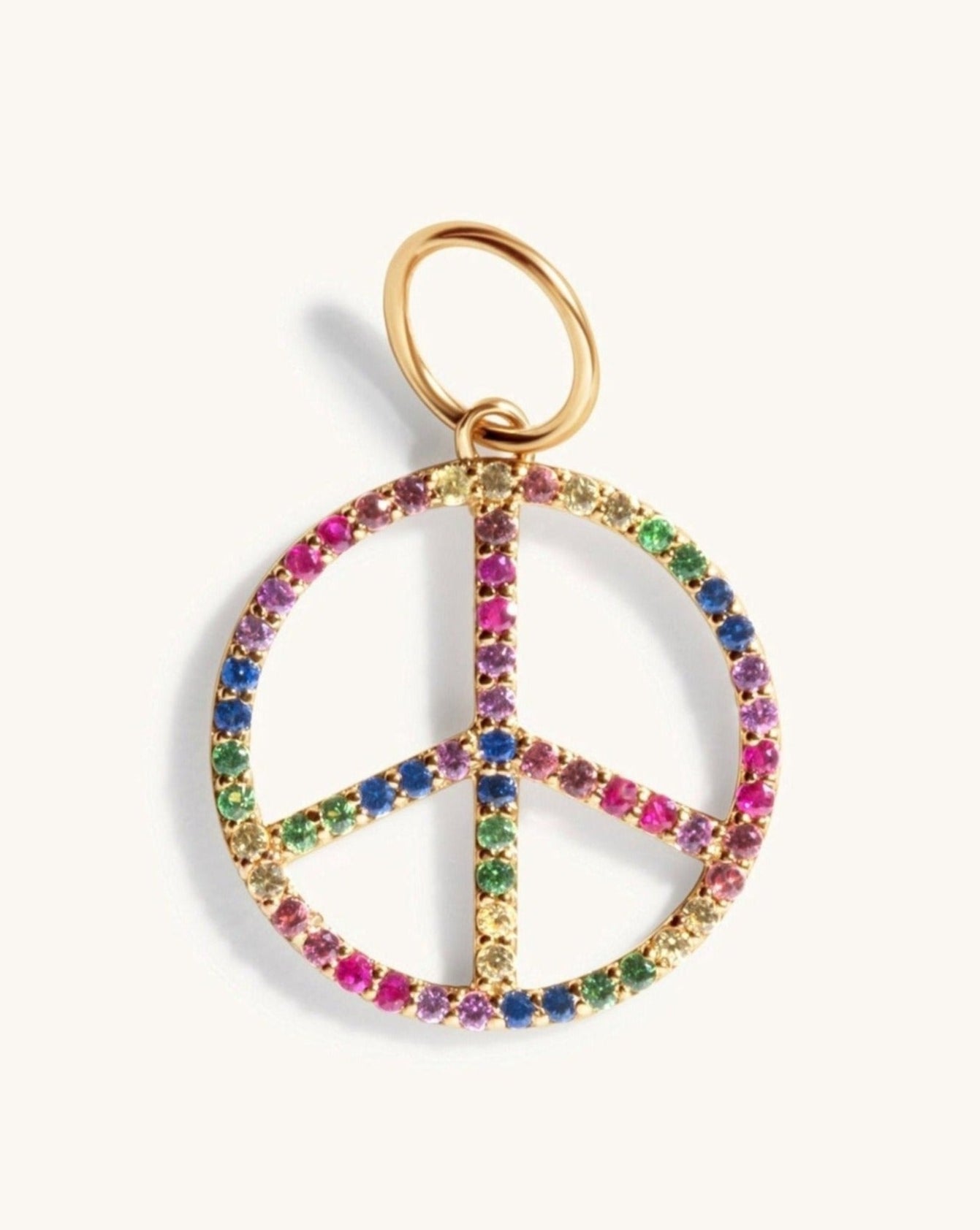Peace Sign Necklace Charm - Sparkle Society