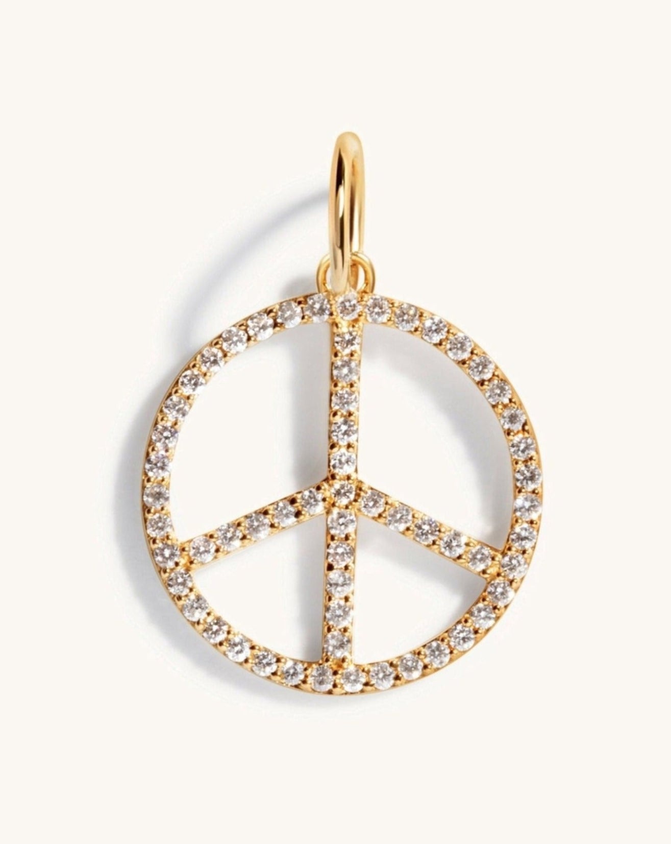 Peace Sign Necklace Charm - Sparkle Society