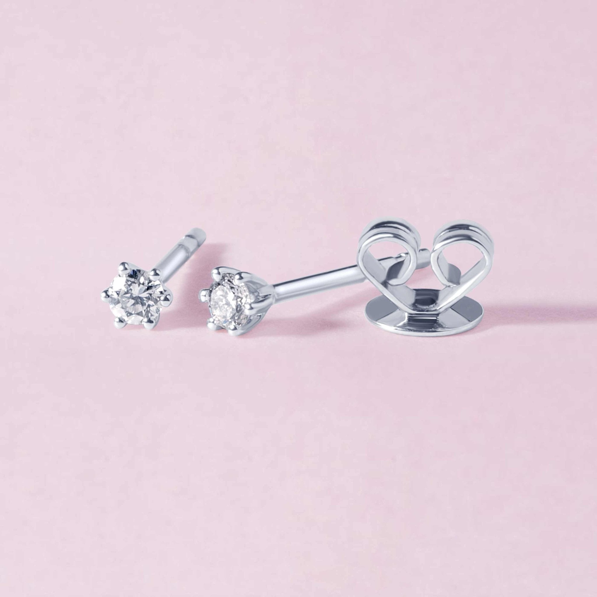 Single Diamond Studs - Eleonora Beracasa