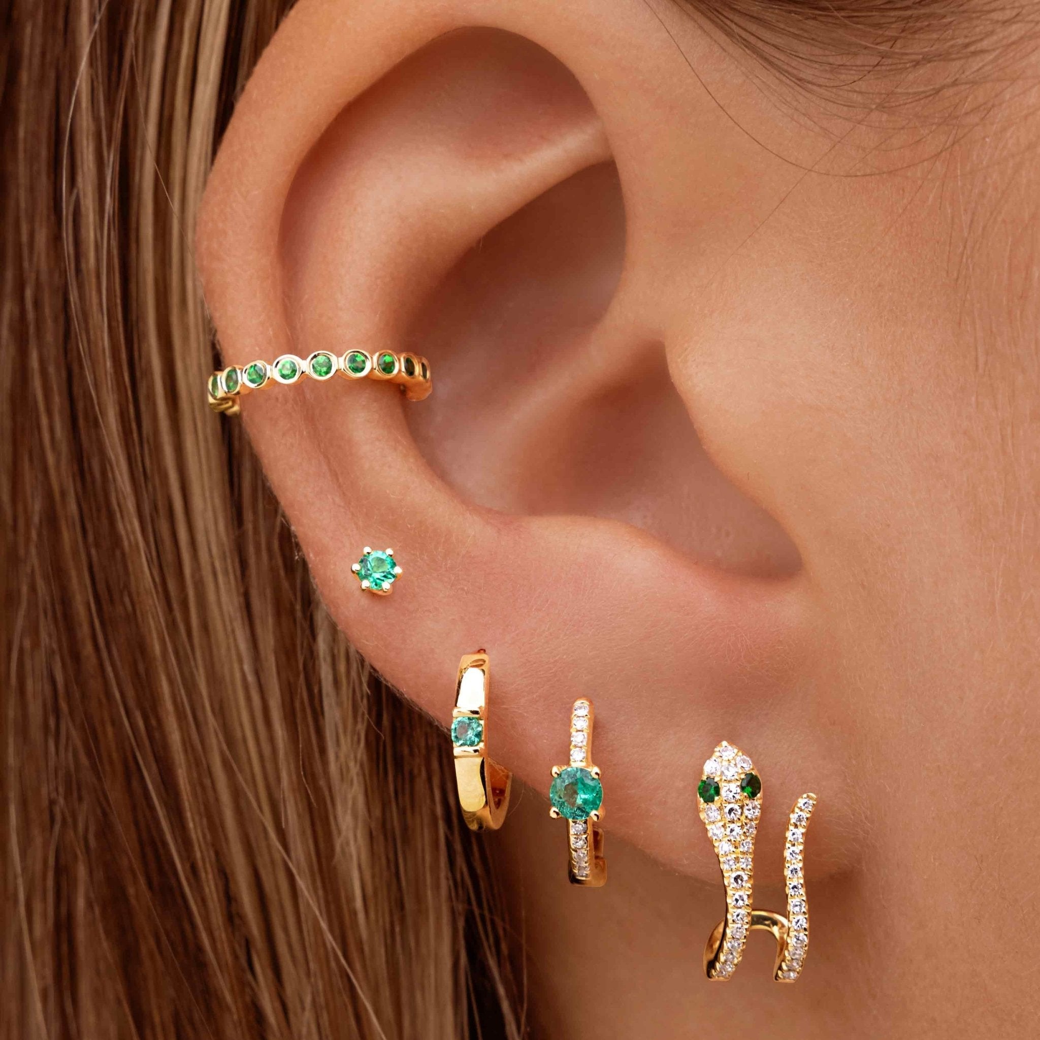 Single Gemstone Stud Earrings - Sparkle Society