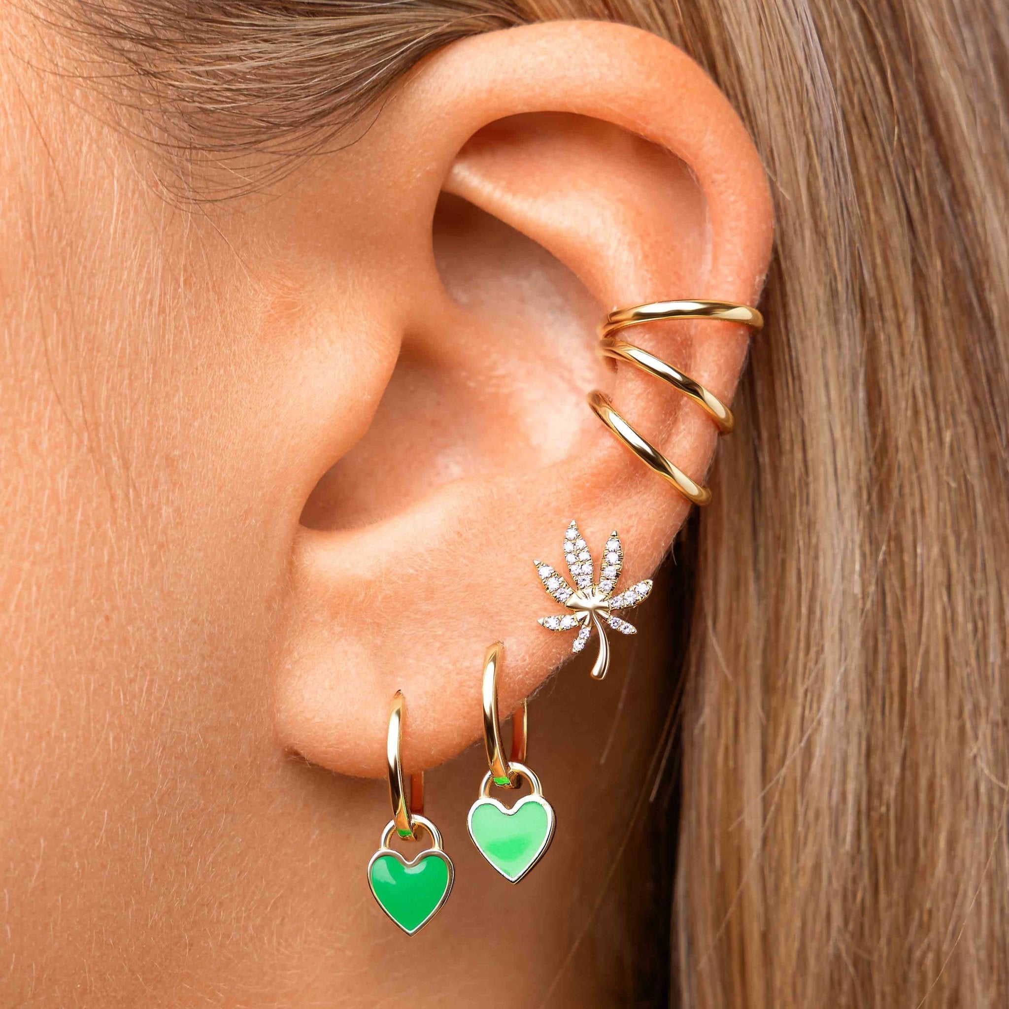 Slim Solid Gold Ear Cuff - Eleonora Beracasa