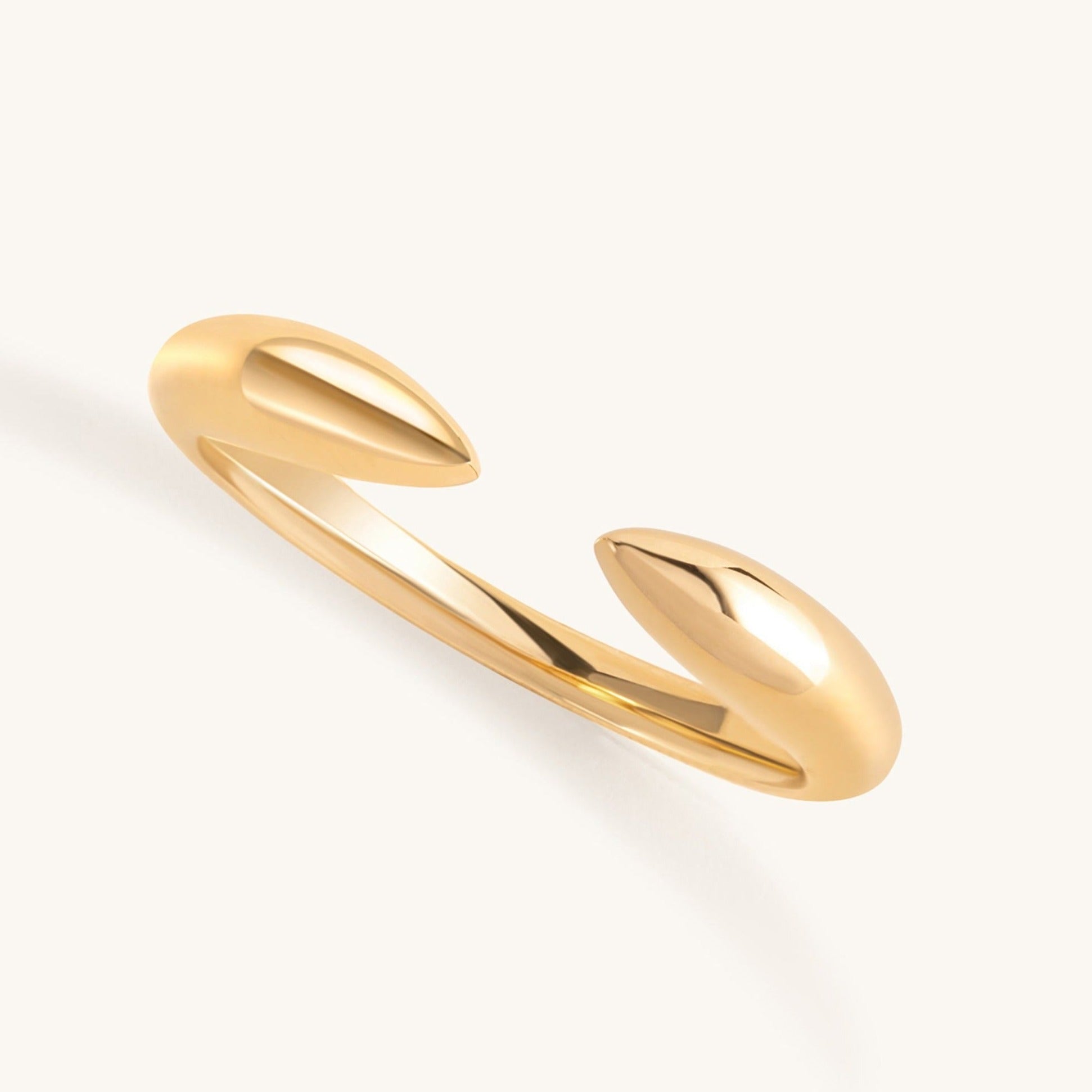 Solid Gold Claw Ring - Sparkle Society