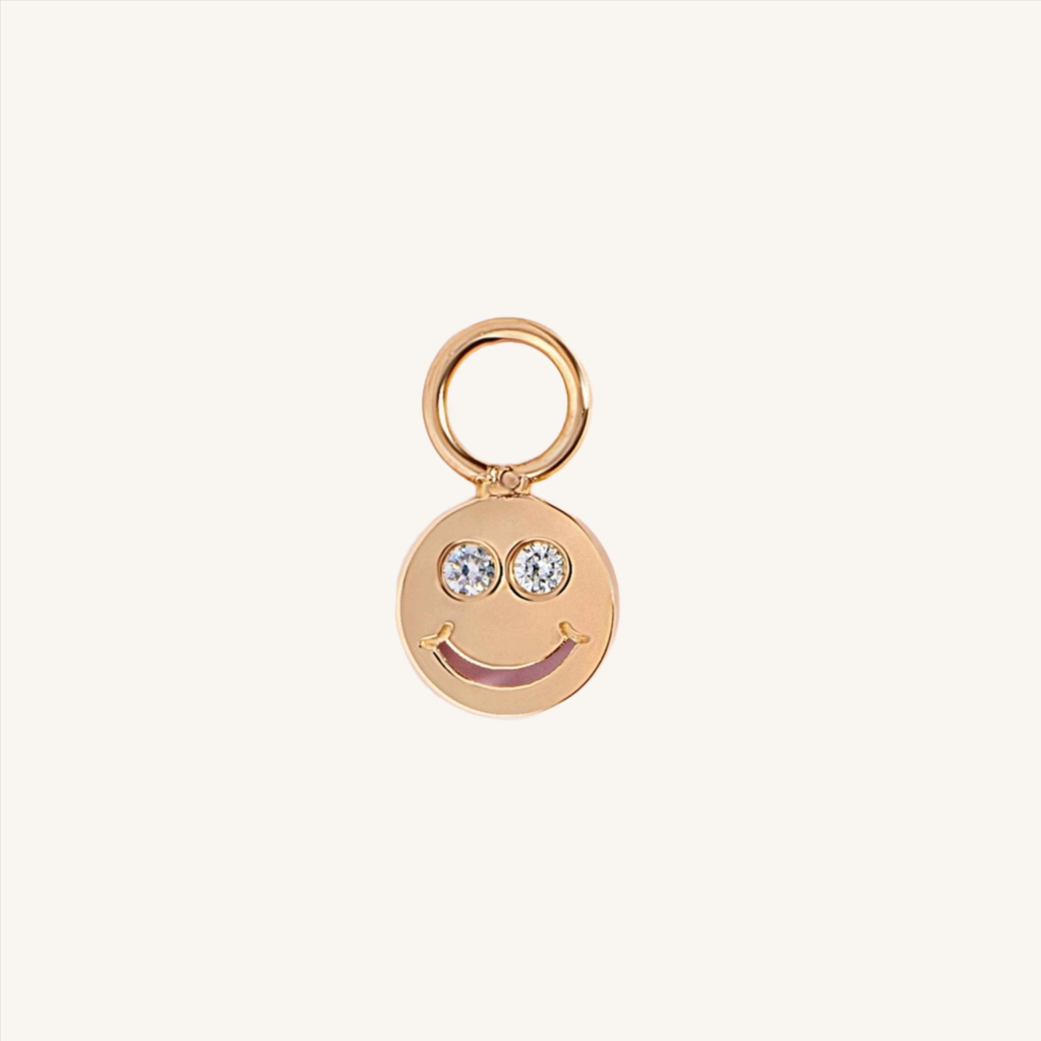 Mini Smiley Face Earring Charm - Sparkle Society